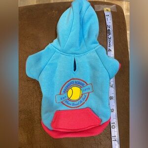Blue and Red Dog Hoodie